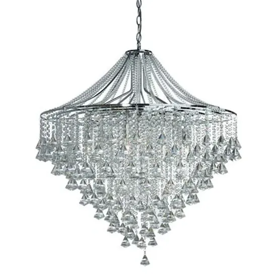 Dorchester 7-Light Chandelier with Crystal - Chrome