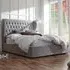 Dorking Double Ottoman Bed with Storage - Platinum, Fabric