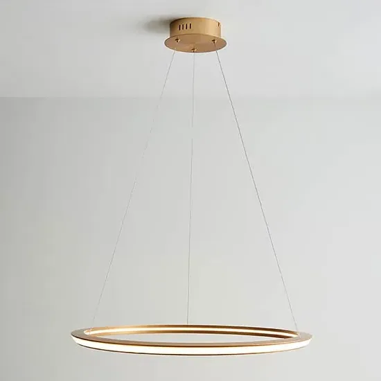 Dothan LED Ring Ceiling Pendant Light - Satin Gold image