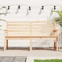 Dove Large Garden Bench with Backrest - Natural, Pine