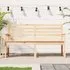 Dove Large Garden Bench with Backrest - Natural, Pine