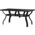 Dove Small Garden Dining Table - Black, Glass