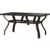 Dove Small Garden Dining Table - Brown, Glass
