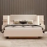 Downe Ottoman King Size Bed with Storage - Beige