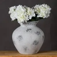 Downey Decorative Vase - Antique White, Ceramic