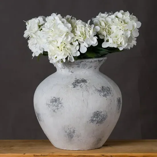 Downey Decorative Vase - Antique White, Ceramic