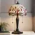Dragonfly Small Tiffany Glass Table Lamp - Beige, Dark Bronze