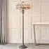Dragonfly Tiffany Glass Floor Lamp - Beige, Dark Bronze