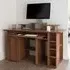 Drake Laptop Desk with Storage - Walnut