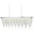 Drape LED Bar Pendant Light - Chrome, Crystal
