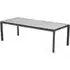 Draper Large Rectangular Garden Dining Table - Grey, Stone