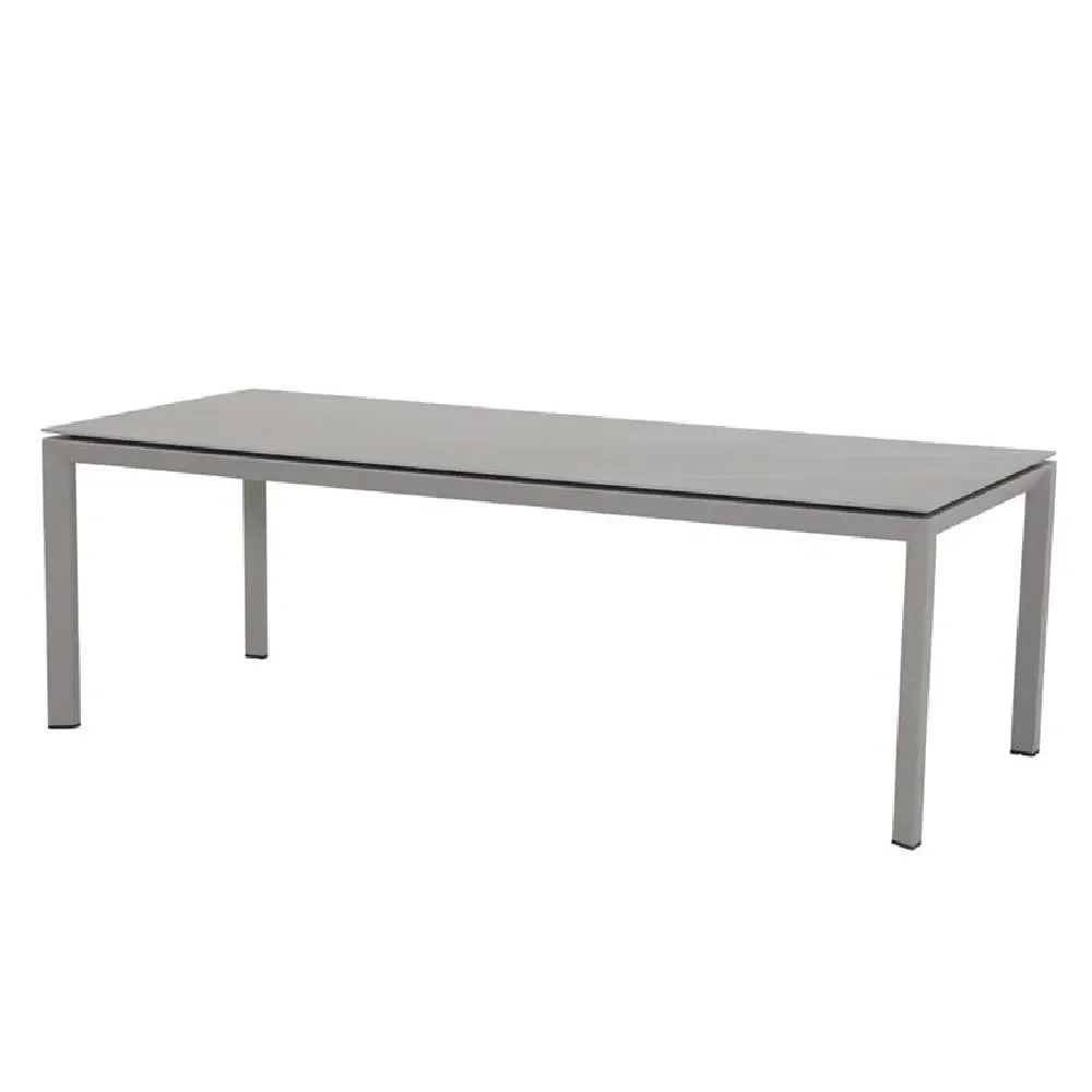 Draper Large Rectangular Garden Dining Table - Sand, Stone