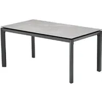 Draper Small Rectangular Garden Dining Table - Grey, Stone