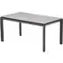 Draper Small Rectangular Garden Dining Table - Grey, Stone