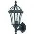 Drayton Uplight Wall Light - Matt Black, Clear Glass