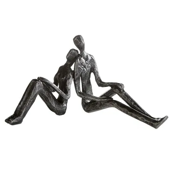 Dreaming Iron Design Sculpture - Antique Silver