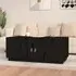 Drika Coffee Table with Storage - Black, Pinewood