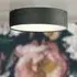 Drum 3 Light Flush Ceiling Light - Grey, Velvet