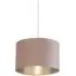 Drum Small Pendant Light - Pink, Velvet