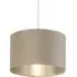 Drum Small Pendant Light - Taupe, Velvet