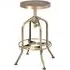 Dschubba Adjustable Stool - Brass, Steel