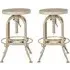 Dschubba Adjustable Stool Pair - Champagne, Steel