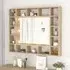 Dublin Mirrored Cabinet with LED - Sonoma Oak, Engineered Wood