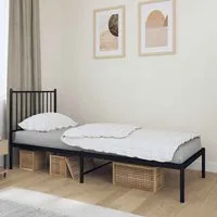 Dubuque Small Double Bed Frame - Black, Steel alternate view