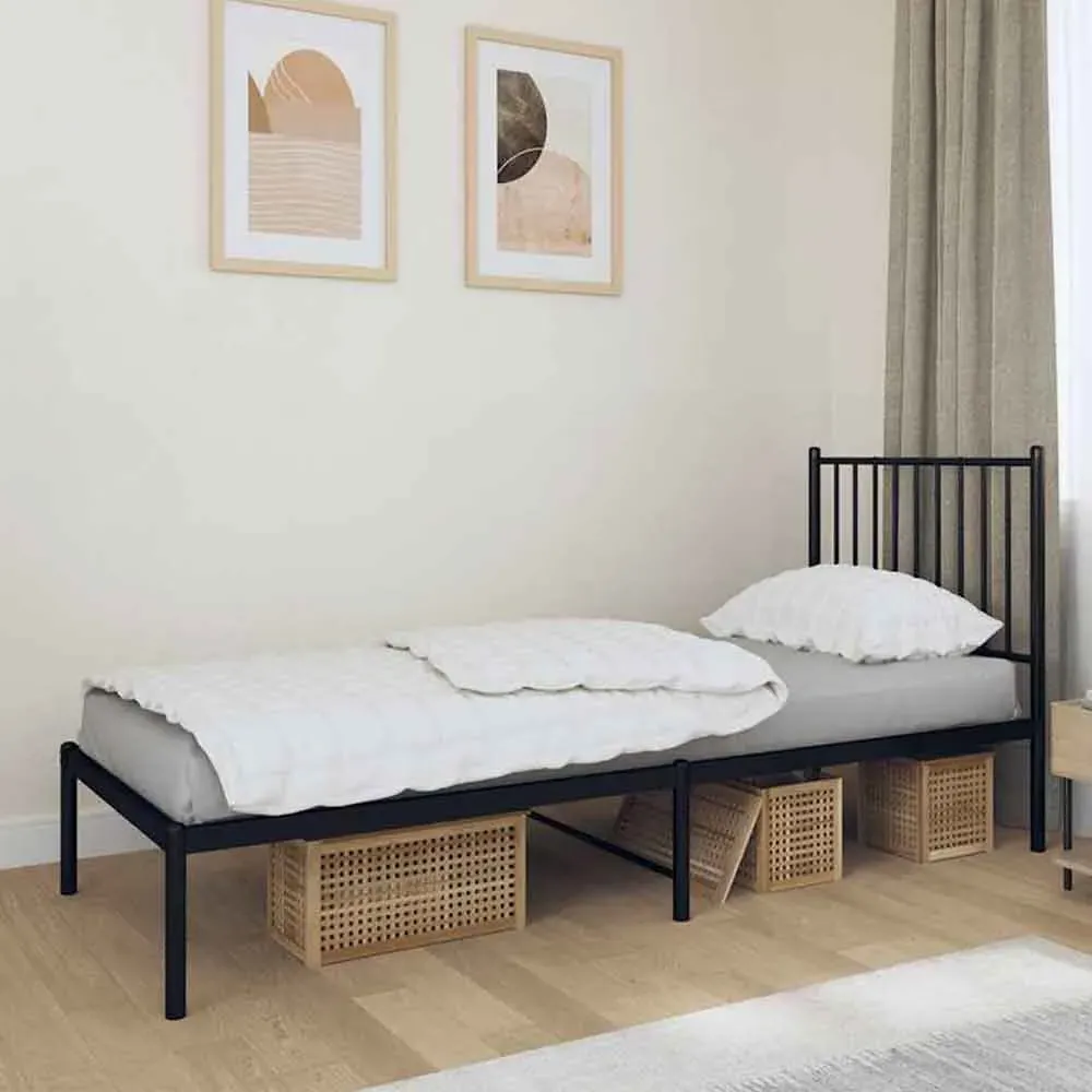 Dubuque Small Double Bed Frame - Black, Steel product