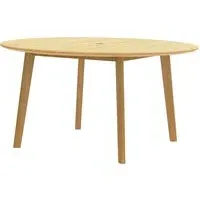 Duluth Round Garden Dining Table - Natural, Teak