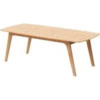 Duluth Small Rectangular Garden Dining Table - Natural, Teak