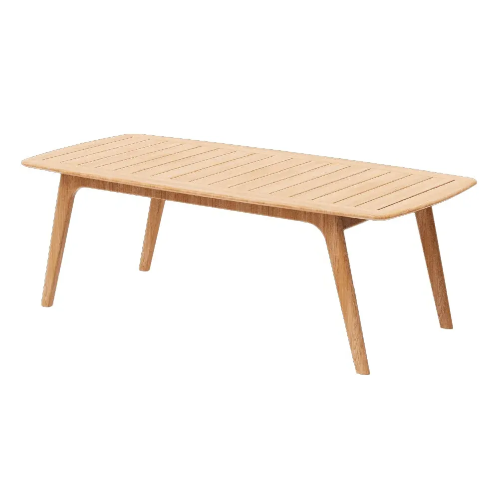 Duluth Small Rectangular Garden Dining Table - Natural, Teak