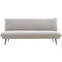 Duncan 3-Seater Sofa Bed - Light Grey, Fabric