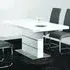 Duncan High Gloss Dining Table with Steel Base - White