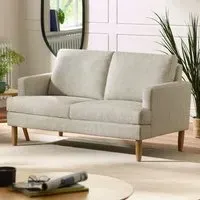 Dundee 2-Seater Sofa - Beige, Chenille