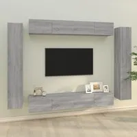 Dunlap Living Room Furniture Set - Grey Sonoma Oak alternate view
