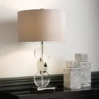Dunn Table Lamp - Dark Grey, Chrome