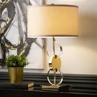 Dunn Table Lamp - Taupe, Gold