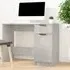 Dunstable Laptop Desk with Storage - Concrete Grey, Engineered Wood