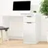 Dunstable Laptop Desk with Storage - White, Engineered Wood