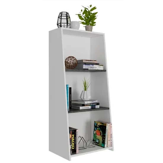 Dunster 3-Shelf Bookcase - White, Wood image