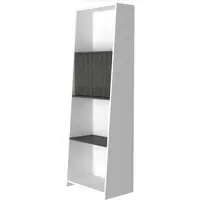 Dunster Bookcase with 3 Shelves - White, Wood