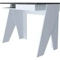 Dunster Laptop Desk with Drawer - White, Wood