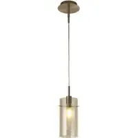 Duo Champagne Glass Pendant Light - Bronze
