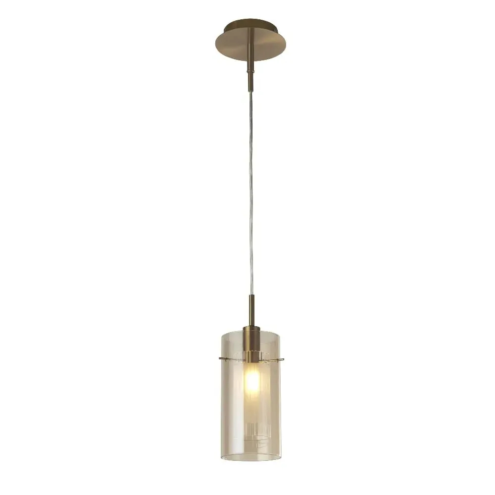 Duo Champagne Glass Pendant Light - Bronze image