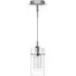 Duo Double Glass Ceiling Pendant Light - Chrome