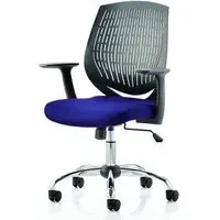 Dura Office Chair with Tilt Mechanism - Blue, Nylon