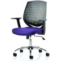 Dura Office Chair with Tilt Mechanism - Purple, Nylon