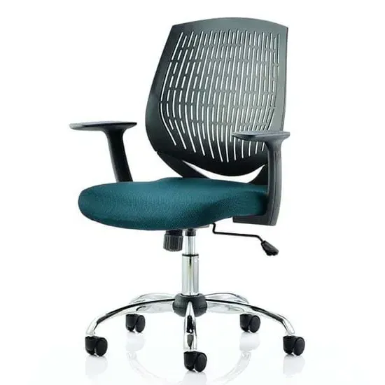 Dura Office Chair with Tilt Mechanism - Teal, Nylon