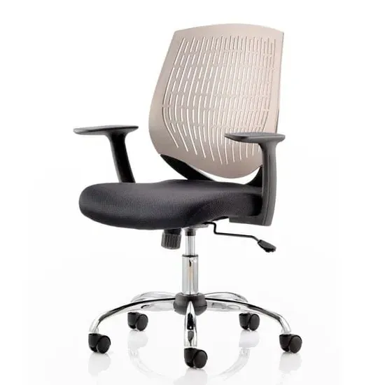 Dura Task Office Chair with Arms - Grey, Fabric